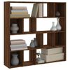 vidaXL Book Cabinet/Room Divider Brown Oak 105x24x102 cm