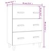 vidaXL Sideboard White 70x34x90 cm Engineered Wood