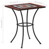 vidaXL Mosaic Bistro Table Terracotta and White 60 cm Ceramic