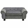 vidaXL Dog Sofa Dark Grey 72x45x30 cm Plush