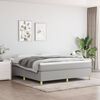 vidaXL Box Spring Bed Frame Light Grey California King Fabric (US Only)
