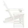 vidaXL Garden Adirondack Chair with Table Solid Fir Wood White