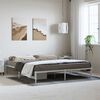 vidaXL Metal Bed Frame without Mattress White 183x213cm