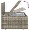 vidaXL 8 Piece Garden Lounge Set with Cushions Grey Poly Rattan