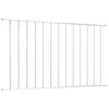 vidaXL Fence Panel Powder-coated Steel 1.7x1 m White
