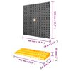 vidaXL Tool Wall 500x1000 mm 50 Hooks PP