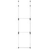 vidaXL Telescopic Wardrobe System with Rods Aluminium