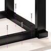 vidaXL Dining Table Legs O-Frame 40x40x73 cm Steel