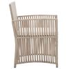 vidaXL Garden Armchairs with Cushions 2 pcs Beige Poly Rattan