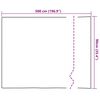 vidaXL Window Film Frosted Stripes Design 0.9x5 m PVC