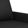 vidaXL 2-Seater Sofa Black 140 cm Velvet