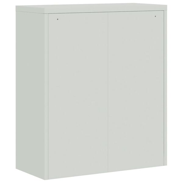 vidaXL File Cabinet Light Grey 90x40x105 cm Steel