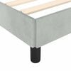 vidaXL Bed Frame without Mattress Light Grey 100x203 cm Velvet