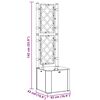 vidaXL Garden Raised Bed with Trellis and Self Watering System Mocha