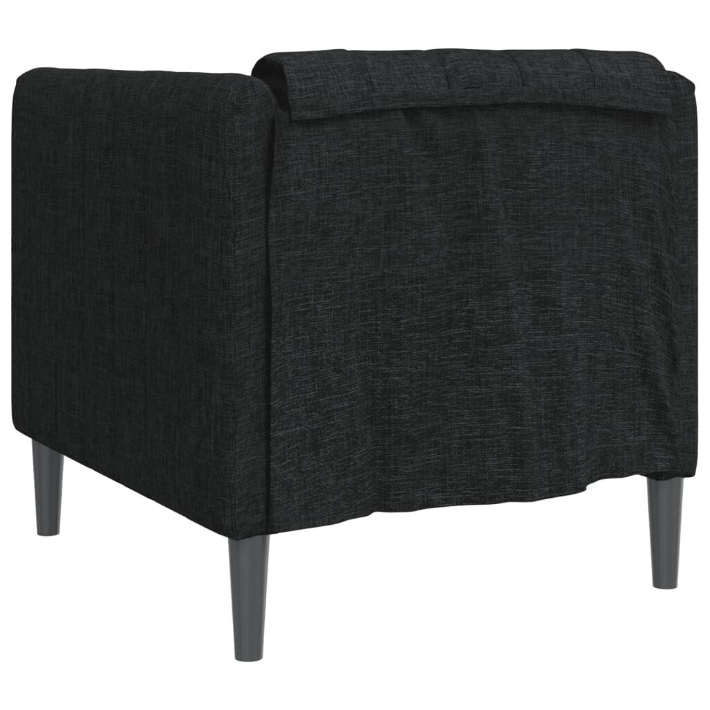 vidaXL Sofa Chair Black Fabric