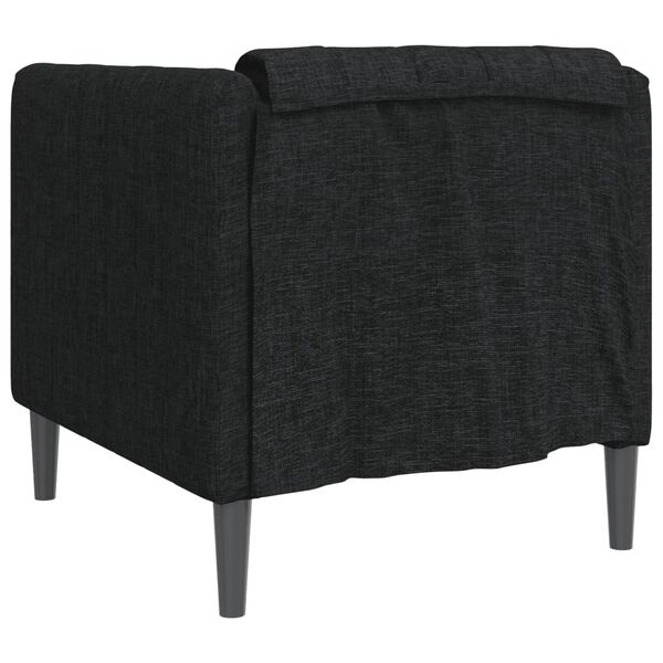 vidaXL Sofa Chair Black Fabric