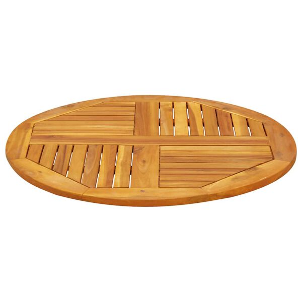 vidaXL Table Top &Oslash;80x2.2 cm Round Solid Wood Acacia