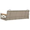 vidaXL Swing Bench Grey 109x62x40 cm Poly Rattan