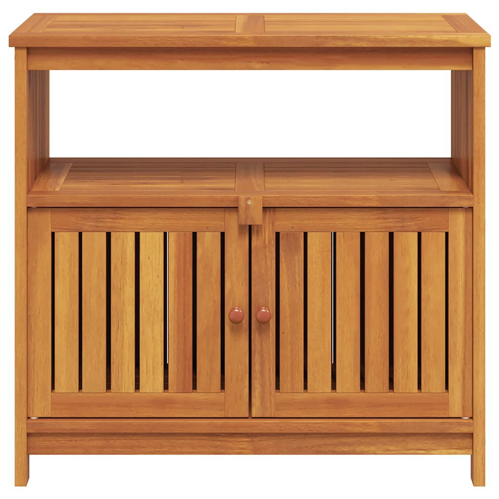 vidaXL Garden Console Table 80x35x75 cm Solid Wood Acacia