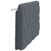 vidaXL Headboard Cushion Dark Grey 137 cm Double Velvet