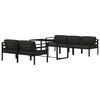 vidaXL 6 Piece Garden Lounge Set with Cushions Aluminium Anthracite