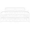 vidaXL Metal Bed Frame without Mattress with Footboard White 193x203cm