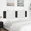 vidaXL Headboard Cushion "Zadar" White and Black 183 cm King Faux Leather