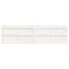 vidaXL Garden Planter White 180x50x50 cm Solid Wood Pine
