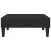 vidaXL 2-Seater Sofa Bed with Footstool Black Velvet