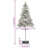 vidaXL Artificial Christmas Tree 150 LEDs & Flocked Snow 150 cm