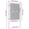 vidaXL Mesh Garden Gate Galvanised Steel 100x125 cm Grey
