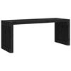 vidaXL Garden Bench Extendable Black 212.5x40.5x45 cm Solid Wood Pine