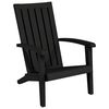 vidaXL Garden Adirondack Chairs 2 pcs Black Polypropylene