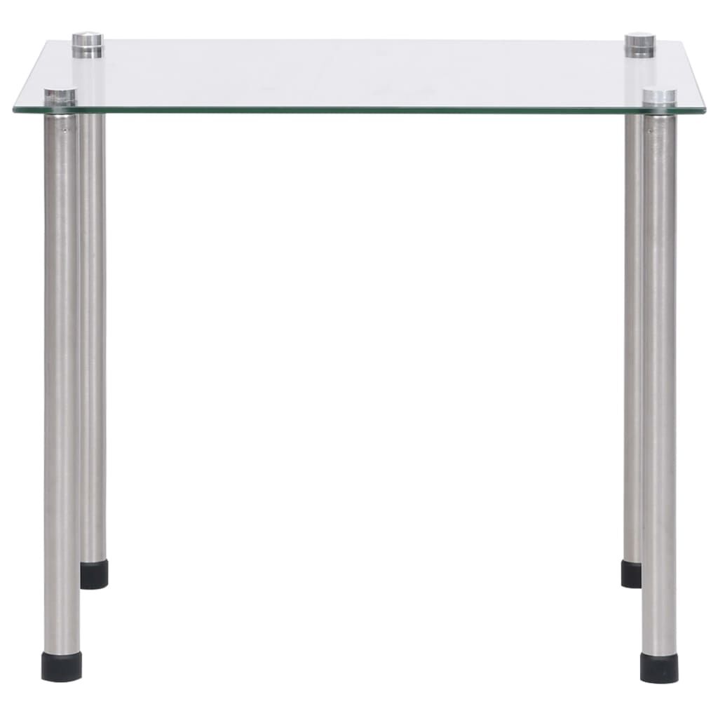 vidaXL Nesting Tables 3 pcs Transparent Tempered Glass