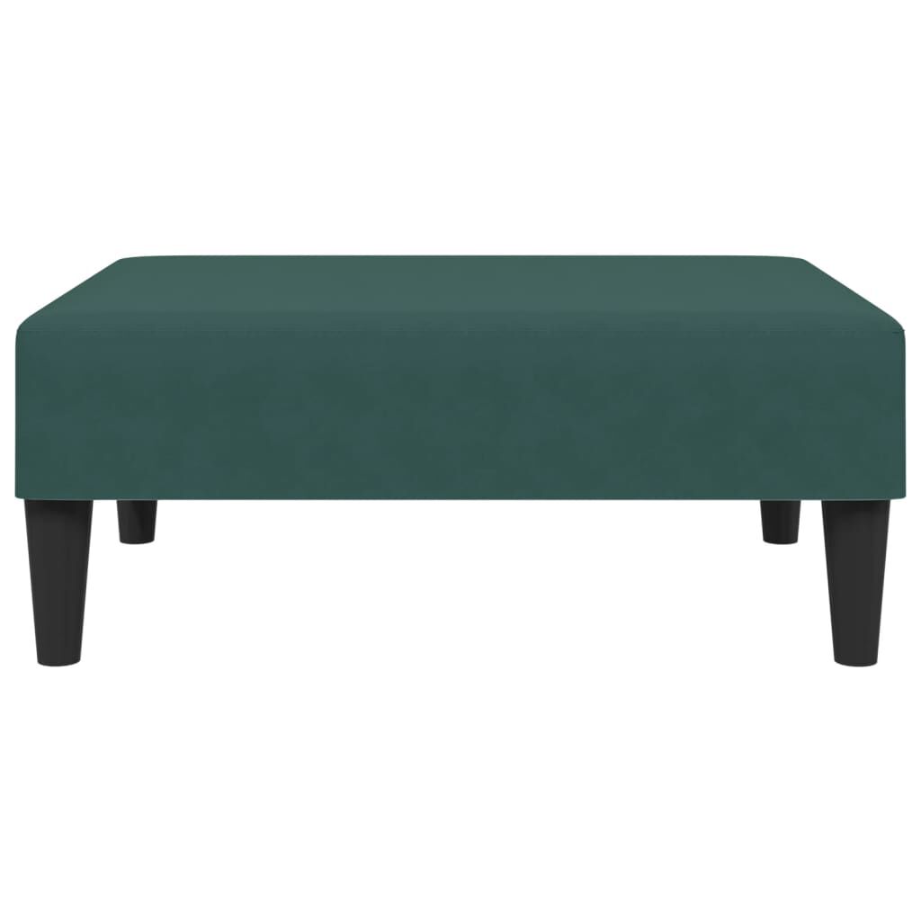 vidaXL 2 Piece Sofa Set with Pillows Dark Green Velvet