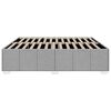 vidaXL Bed Frame without Mattress Light Grey King Fabric