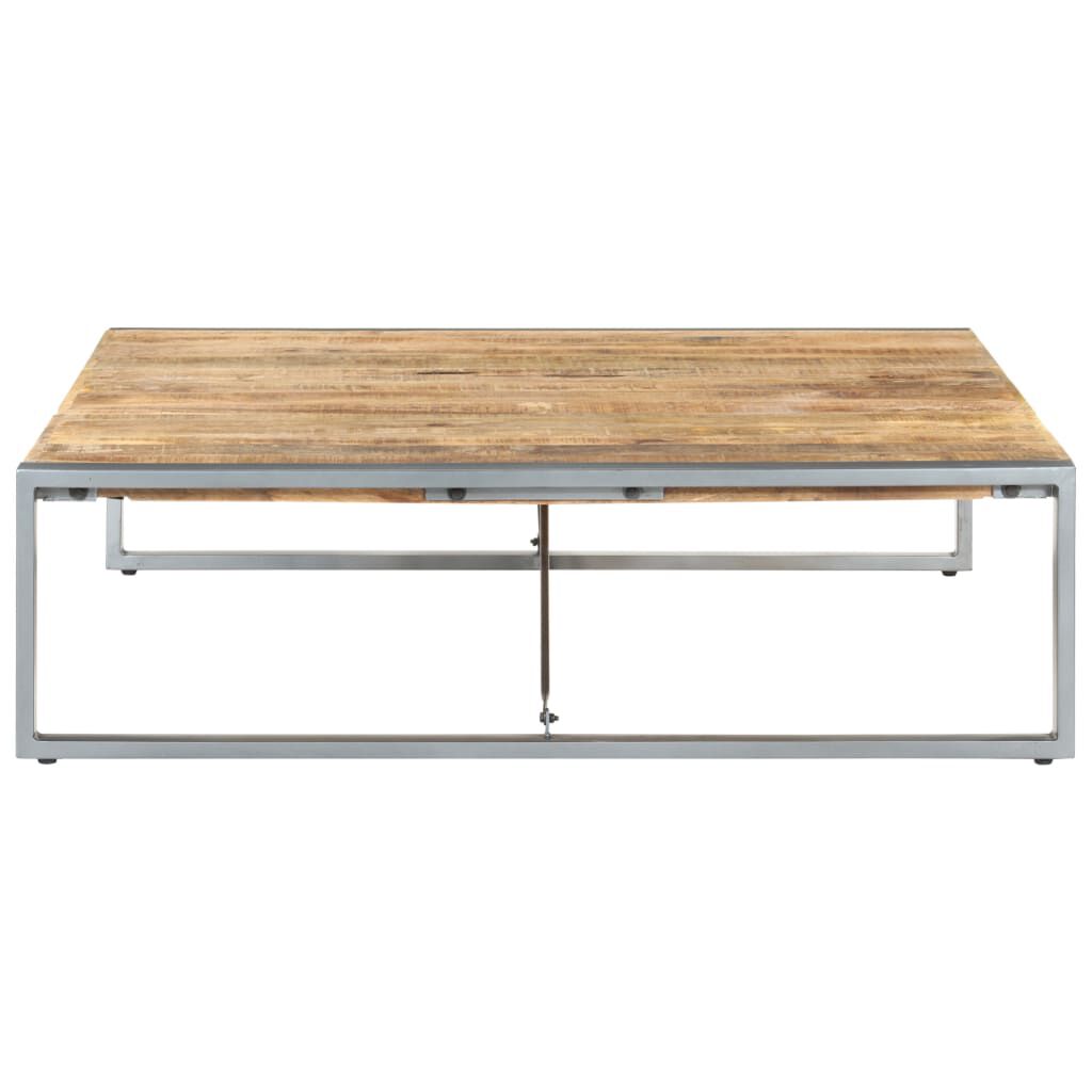 vidaXL Coffee Table 140x140x40 cm Rough Mango Wood