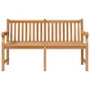 vidaXL Garden Bench 150 cm Solid Teak Wood