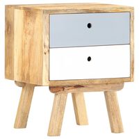 vidaXL Bedside Cabinet 40x35x50 cm Solid Mango Wood