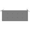 vidaXL Stacking Garden Bench with Cushion 128.5 cm Solid Teak Wood