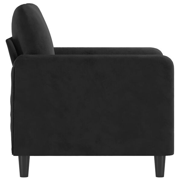 vidaXL Sofa Chair Black 60 cm Velvet