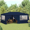 vidaXL Professional Party Tent with Side Walls 4x6 m Blue 90 g/m?
