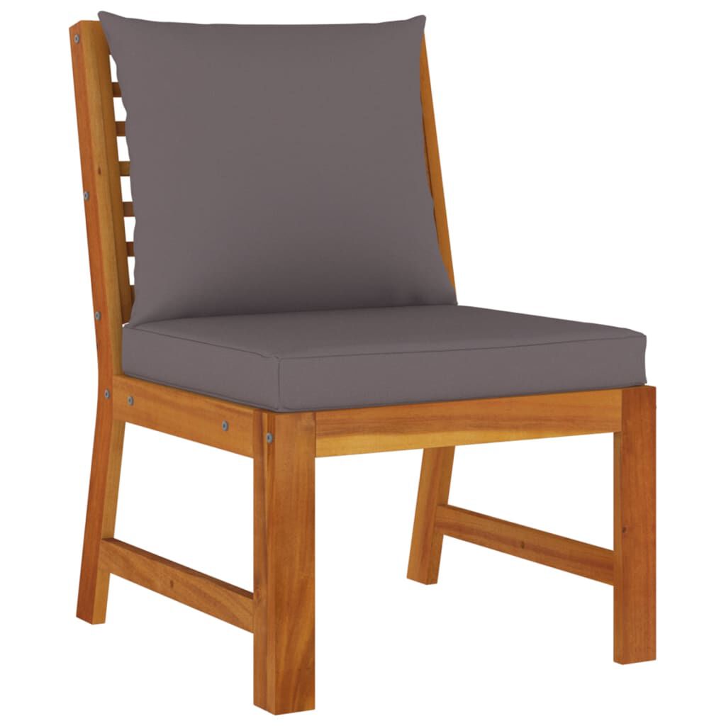 vidaXL 9 Piece Garden Dining Set with Cushions Solid Wood Acacia