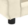 vidaXL Dog Sofa Cream 72x45x30 cm Plush
