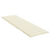vidaXL Sun Lounger Cushion Cream 200x70x3cm Oxford Fabric