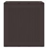 vidaXL Storage Box with Storage Brown 55 x 53 x 57 cm Polypropylene