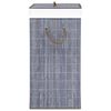 vidaXL Bamboo Laundry Basket Grey