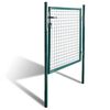 vidaXL Single Door Fence Gate 100x100 cm Powder-Coated Steel