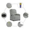 vidaXL Electric Massage Recliner Chair Light Grey Velvet