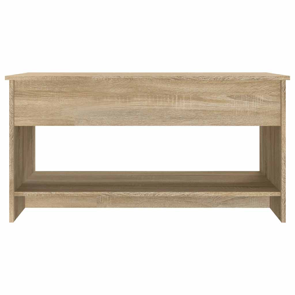 vidaXL Coffee Table Sonoma Oak 102x50x52,5 cm Engineered Wood
